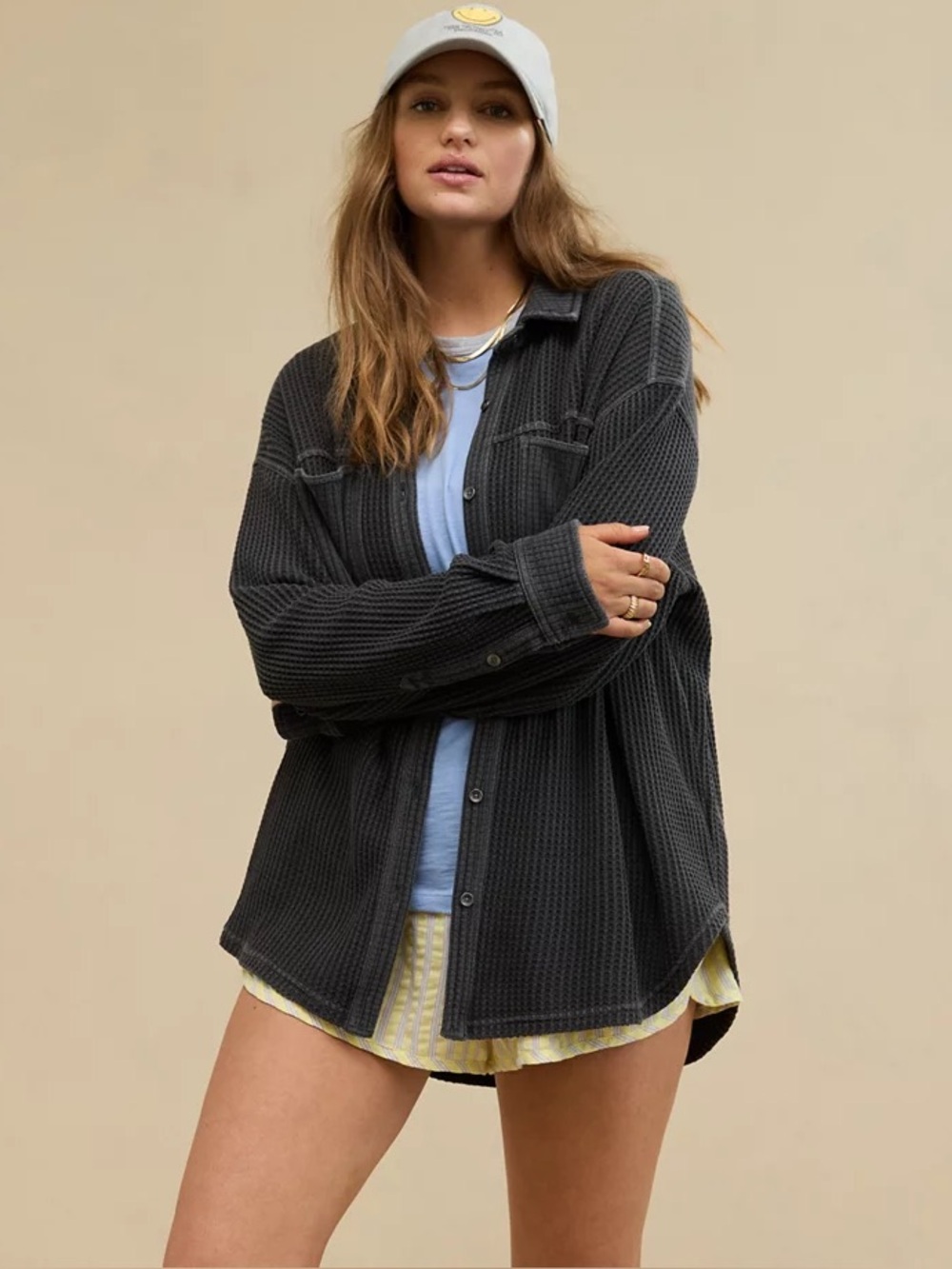 Aerie Anytime Fave Waffle Shirt